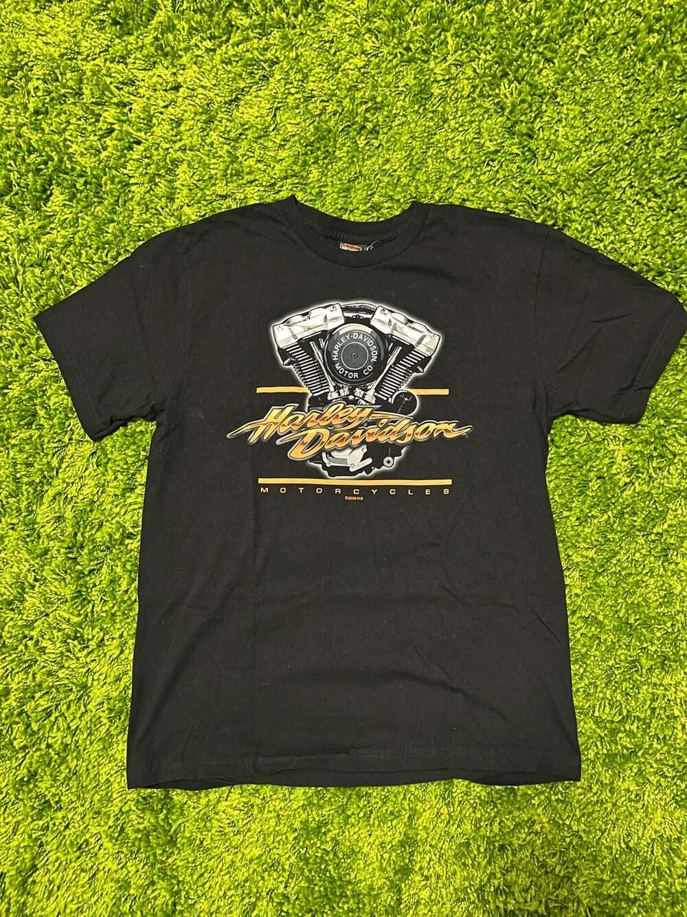 Harley-Davidson V-Twin Engine Graphic T-Shirt 2020 Black Mens Large